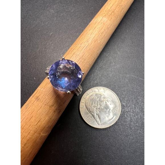 NEW color change fluorite sterling silver ring size 7 - Picture 8 of 16